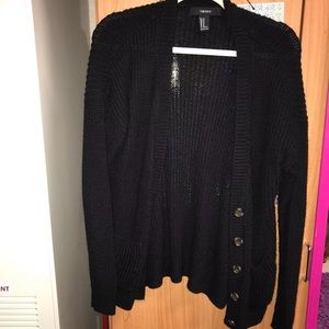 Black Knit Cardigan